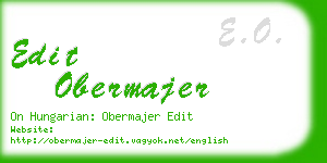 edit obermajer business card